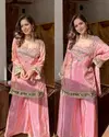 Butterfly 001 Chinon Silk Mirrior Embroidery Readymade Suits